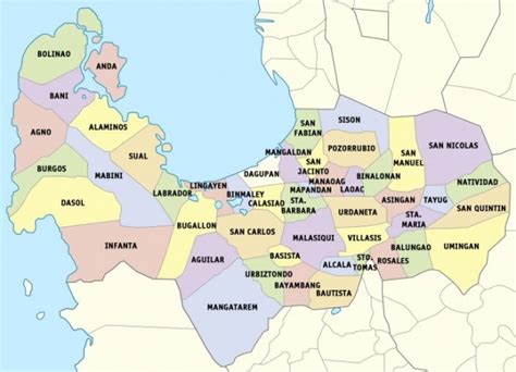 municipalities of pangasinan in order